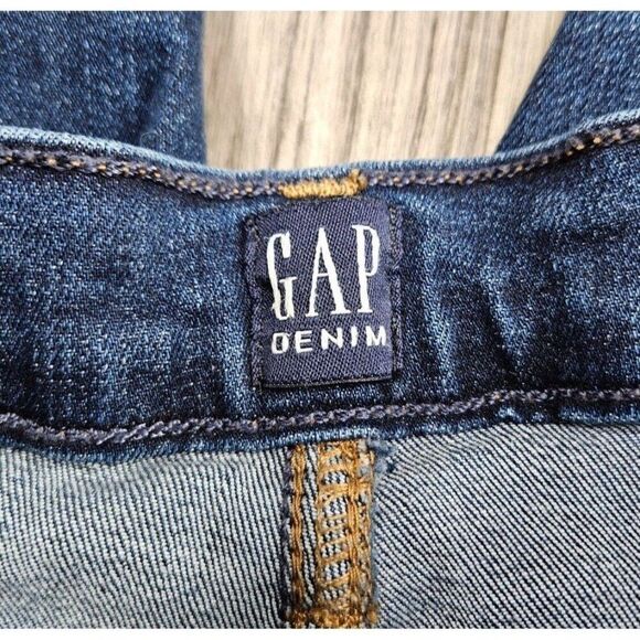 (3/$35) Gap Size 29 / 8 Regular Distressed Skinny Favorite Blue Jeans Jeggings - Picture 4 of 12
